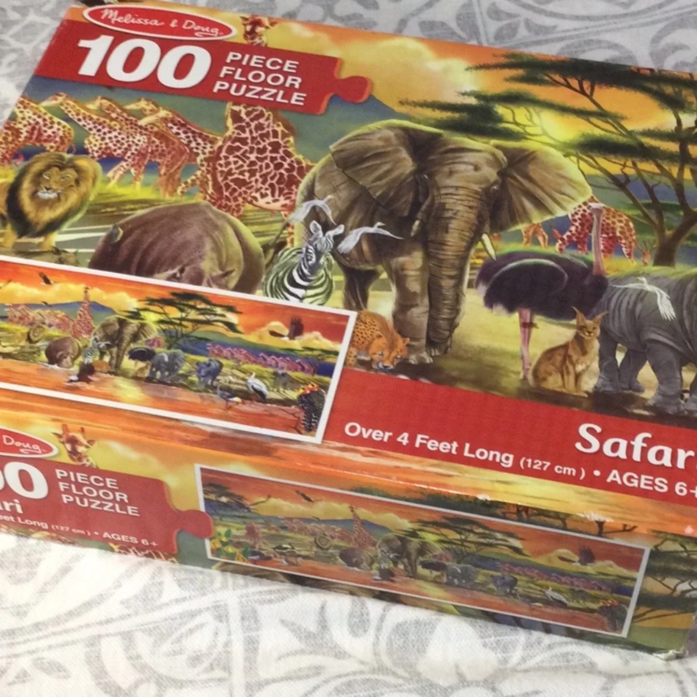 Melissa and Doug 100 piece Safari floor puzzle